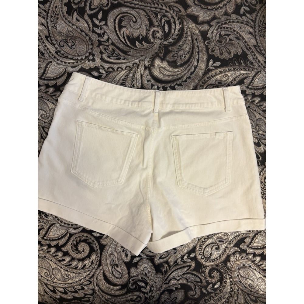Halara Flex Denim Shorts, White, NWT - Picture 4 of 8